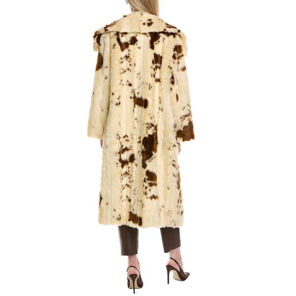 Adrienne Landau Womens  Heritage Coat, Brown - Picture 2 of 3